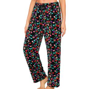 ENJOYNIGHT Women Fleece Pajama Pant Fluffy Sleep Bottoms Plush Lounge Sleep Pants
