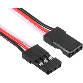 uxcell 5Pcs 18CM 3-Pin Male to Male Lead Servo Extension Cable Cord Connectors, 26AWG 30-Cores Wire for RC Futaba JR Servo