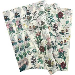 MUNILAIL 100 Sheets Floral Tissue Paper 14 x 20 Inches Vintage Wildflower Tissue Paper for Gift Bags Bulk Wrapping Paper Gift Paper Tissue for Birthday Gift Packing Crafts
