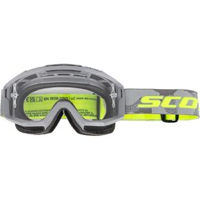 SCOTT 285537-7697113 Split OTG Goggle, Light Grey/Neon Yellow with Clear Works Lens