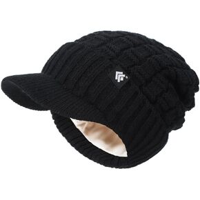 قبعة صغيرة مبطنة بالساتان للنساء والرجال قبعات شتوية مبطنة بالساتان للنساء قبعات صغيرة مع حافة حافة in Kuwait