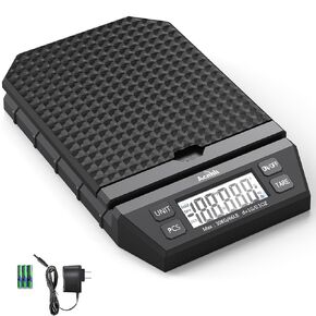Digital Postal Table Scale, 66LB*1g, Net Weight Counting Weighing, Using AC Adapter Included or Battery, Liquid Crystal Display Screen