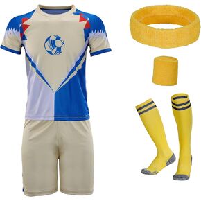 Kids Soccer Jersey for Boys, Youth Soccer Jersey, Kids Boys Soccer Training Uniforms, Soccer Jersey Kit Set