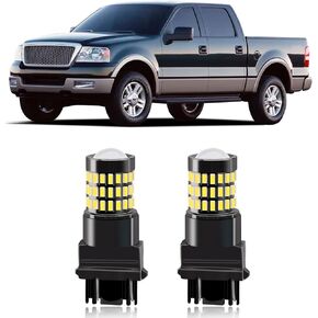 Xenon White 3157 4157 3057 3156 LED Bulbs with Projector Back Up Reverse Lights Compatible with 2004 2005 Ford F150 F-150, Pack of 2