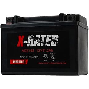 ThrottleX Batteries - ADZ14S- AGM Replacement Power Sport Battery