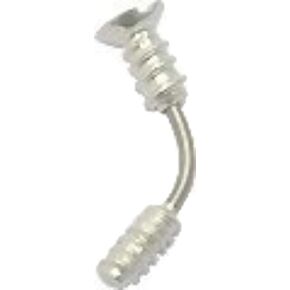 Eyebrow Ring Screw One 16g Curved Eye Brow