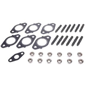 Exhaust Manifold Gaskets, Stud & Nut Kit Compatible with Dodge Cummins 5.9L 6.7L Engine 24V 98.5-19