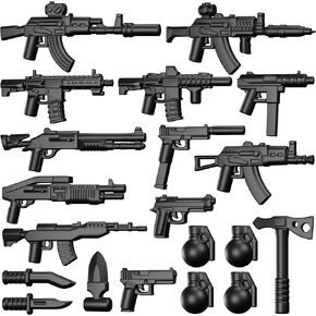 Small Arms Weapon Pack Guns and Accessories for Minifigs