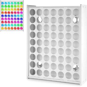 Paint Organizer, 63 Holes Acrylic Paint Storage Organizer Craft Paint Bottle Storage Crafts Paint Holder Vertical Paint Rack Stand for Apple Barrel 2oz Craft Paints, Wall Mounted