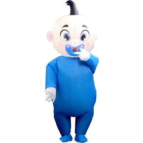 96 Inch Giant Inflatable Baby Costume, Blow Up Baby Costumes for Adults Costume Gender Reveal, Halloween Shower