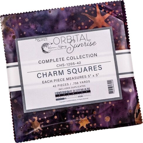 Karen Nyberg Artisan Batiks Orbital Sunrise 42 5-inch Squares Charm Pack Robert Kaufman CHS-1205-42 in Saudi Arabia