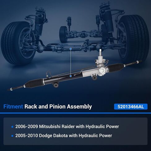 Autoround 52013466AL رف التوجيه الكهربائي وترس متوافق مع دودج داكوتا 2005-2010 وميتسوبيشي رايدر 2006-2009 in Saudi Arabia