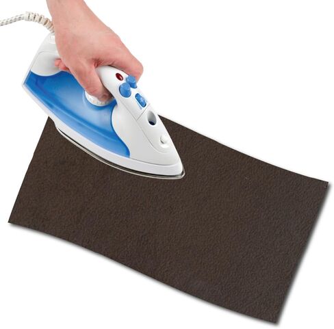 USIT, 1pc Iron-On Mock Suede Repair Patch, 18"x4.5", Ideal for Repairing Trousers, Jackets and Shirts, Unalterable Dyes, Brown in Saudi Arabia