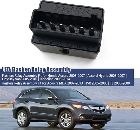 38300-SDB-A03 مرحل ومضي صالح لهوندا أكورد ريدجلاين 2006-2014 بدوره إشارة وتحذير المخاطر ضوء التتابع وحدة التحكم 6 دبابيس in Kuwait