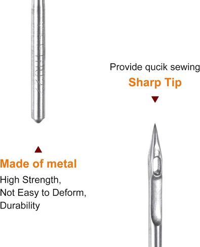 HARFINGTON 10 Pcs Sewing Machine Needles Size 21/130 Quick Sewing Iron Universal Regular Point Machine Needles Embroidery Sewing Tool for Craft DIY Household Stitching Industrial Use in Saudi Arabia
