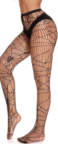 Black Snake Fishnet Tights for Women, Snake Print Tights Thigh High Pantyhose Stockings in Saudi Arabia