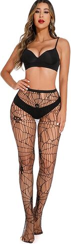 Black Snake Fishnet Tights for Women, Snake Print Tights Thigh High Pantyhose Stockings in Saudi Arabia