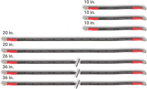 MODZ® 4-Gauge Complete Battery Cable Set for Yamaha G14-G16 Golf Carts in Saudi Arabia
