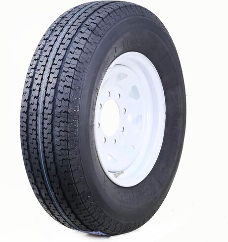 Free Country Trailer Tire Wheel Assembly ST235/80R16 10-Ply E 123L 8 Lug on 6.5" PCD White Spoke Rim in Kuwait