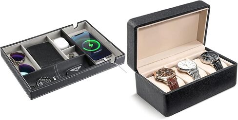 حزمة ProCase Valet Tray مع حافظة ساعة السفر وحقيبة ساعة السفر in Saudi Arabia