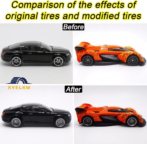 1/64 Wheels and Tires Set, 10-Pack 1 64 Scale Wheels with 10 for 1/64 Diecast Cars Upgraded and Modified Rubber Tires(Diameter 0.43in/11mm) (Silver Plated) in Saudi Arabia