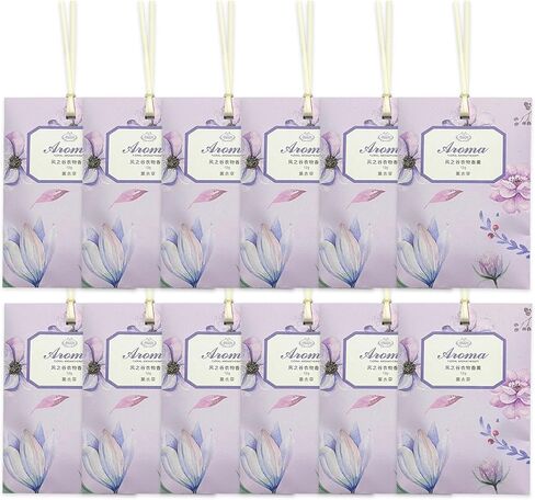 12 Pack Aromatherapy Sachets - Ocean Scent - Odor Elimination & Air Freshness - Perfect for Wardrobe, Car & Home Scents - Great Gift Idea in Saudi Arabia