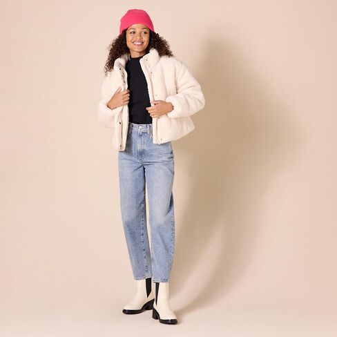 Amazon Essentials Women's Crop Puffer Jacket (Available in Plus Size) in Saudi Arabia