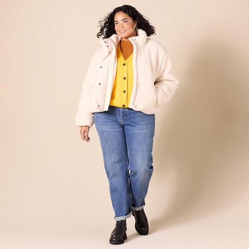Amazon Essentials Women's Crop Puffer Jacket (Available in Plus Size) in Saudi Arabia