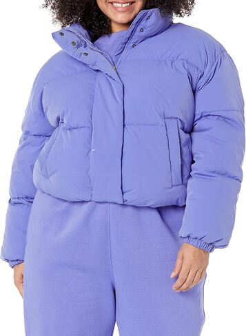 Amazon Essentials Women's Crop Puffer Jacket (Available in Plus Size) in Saudi Arabia