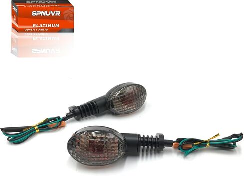 Motorcycle Turn Signal Indicator Light Blinker Blub Lamp Compatible with KAWASAKI Ninja 250 2008-2012 KLX 250SF KLX250SF 2009-2011 (Smoke) in Kuwait