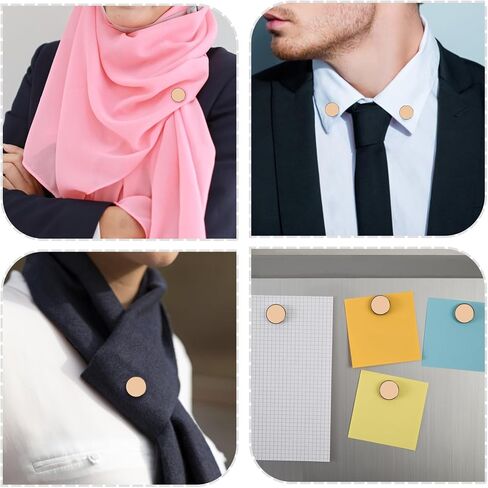 8pcs Hijab Magnetic Pins, Multi-Purpose Magnetic Scarf Clip Strong Pinless Brooch Magnetic No-Snag Scarf Magnetic Clasp Magnetic Brooch Pin for Woman Hijabs Scarves Clothes (Black) in Saudi Arabia