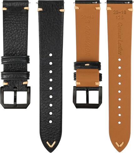 Quick Release Leather Watch Band,Top Grain Leather Watch Straps, Italian Calfskin Watchbands Replacement Strap for Men Women 16mm 18mm 19mm 20mm 21mm 22mm 24mm in Saudi Arabia