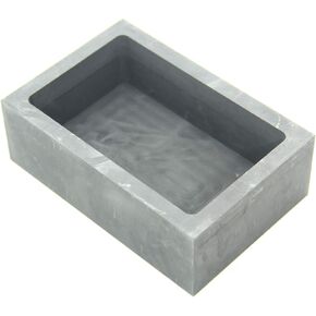 Graphite Ingot Mold, Melting Casting Mould, Silver Ingot, for Gold Silver Aluminum Copper Brass Zinc Plumbum and Alloy Metals,(150x100x50mm-7500g Gold; 3979g Silver)