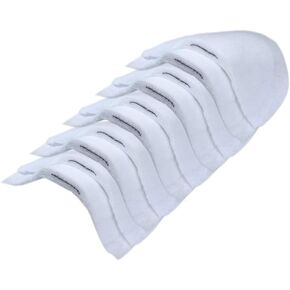 Chris.W 5 Pairs Cotton Set-in Shoulder Pads Sewing Shoulder Pad for Women/Men Blazer Coat Clothes, Medium - 3/5" White