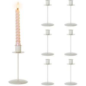 Sziqiqi Candlestick Candle Holders Gold - Small Candlesticks Holder for Wedding Taper Candle Stick Holders Decoration for Halloween Christmas Valentine Set of 2