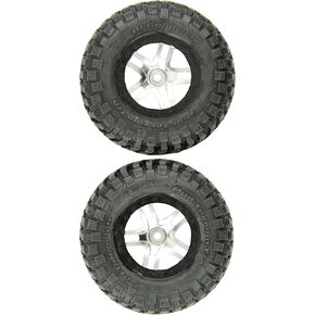 Traxxas 6873X Wheels Assembled Beadlock Tires, Black, Set of 2