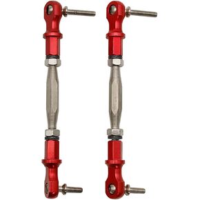 Alloy Steering Turnbuckle Tie Rod Red for 1/5 RC HPI Baja RV KM 5B 5T 5SC RC Car Parts