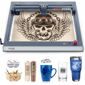 نقش بالليزر، ORTUR Laser Master 3، قاطع ليزر عالي الدقة 10000 ميجاوات، سرعة نقش 20000 مم/دقيقة وقاطع ليزر للتحكم في التطبيق للخشب والمعادن