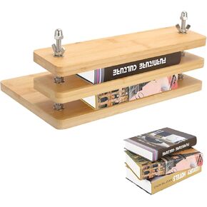 تجليد الكتب بالضغط، آلة تجليد الخيزران لضغط الكتب، مجموعة تجليد الكتب المثالية لصناعة الكتب وإعادة تجليد الكتب (12 بوصة) in Kuwait