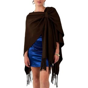 CATCHY & CRAFTY Women's Shawl Wrap Poncho Ruana Cardigan Stylish Cape for Women Open Front Sweater Blanket Holiday Gifts