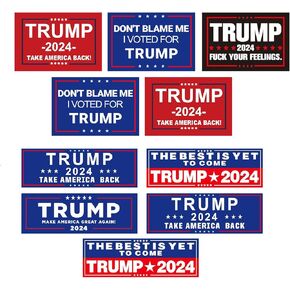 10 Pack Donald Trump 2024 Save America Again Decal 9"x3" Bumper Sticker for Car, House, Window, Laptop (Blue)