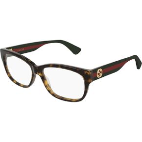Gucci Black Plastic Rectangle Eyeglasses Women GG0278O - Bundle with Ocu-Kit Eyewear Care Packet