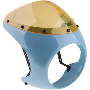 Baosity Retro Style Handlebar Fairing Screen Universal Fits 7'' Headlight
