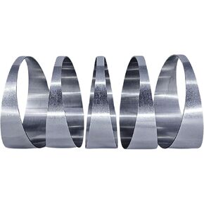 REMTUNE 90 degree 4" 304 Stainless Steel Tight Radius Pie Cuts (Not Welded) - Laser Cut and Deburred for Custom Exhaust and Fabrication Projects (5pcs)