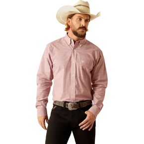 ARIAT Men's Solid Slub Classic Fit Shirt