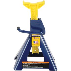 Hein-Werner HW93503 Blue/Yellow Jack Stand - 3 Ton Capacity
