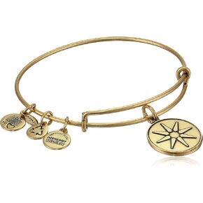 Alex and Ani Bangle Bar "Star of Venus" Rafaelian Gold-Tone Expandable Bracelet