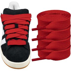 Endoto 2 Pairs Fat Shoelaces for Adidas Campus 00s,16MM Thick Flat Wide Jumbo Shoe Laces Replacement Laces for Sneaker