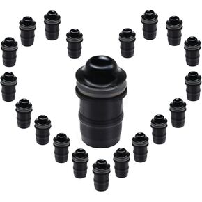 20 PCS M5 Motorcycle Windscreen Bolts Screws Kit, Universal Replacement Parts Motorcycle CNC Windshield Windscreen Bolt Screw, Works on OEM or Aftermarket Windshields. (Black)