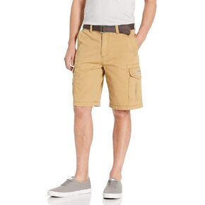 Unionbay Men's Classic Belted Vintage Twill Relaxed Fit Cargo Short